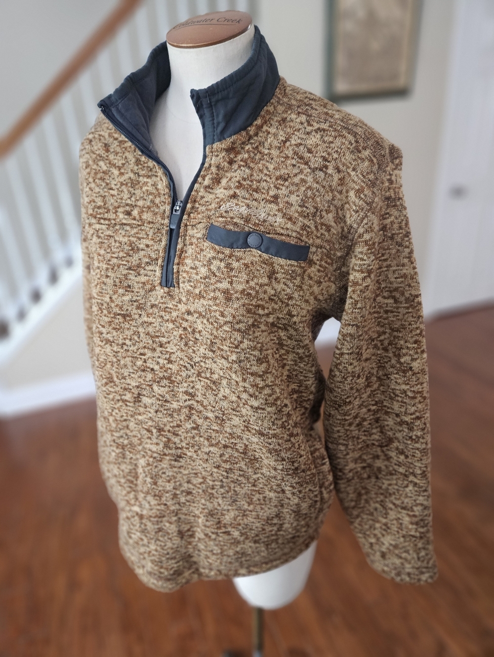 Eddie Bauer Quarter Zip Sweater Small